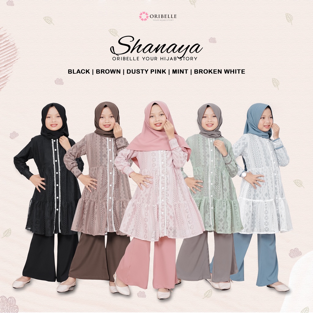 Shanaya One Set Tunik dengan Celana Kulot - Setelan Anak dan Dewasa Perempuan