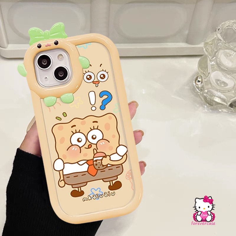 Kawaii SpongeBob Patrick Star Case Redmi Note 11s 8 9 11 Pro+10 Pro 10s Redmi 10A 9T 10C 9C 9A 10 A1 A1+9Poco M3 X3 Pro NFC Mi 11 Lite 3D Ikatan Simpul Little Monster Lens Soft Sarung