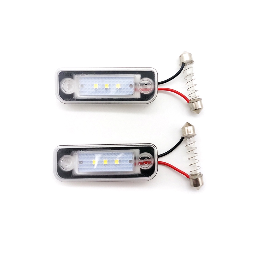 2pcs Lampu Plat Nomor LED Putih Kecerahan Tinggi Untuk Benz E-Class W211 C-Class W203 CLS-Class C219 SLK-Class R171