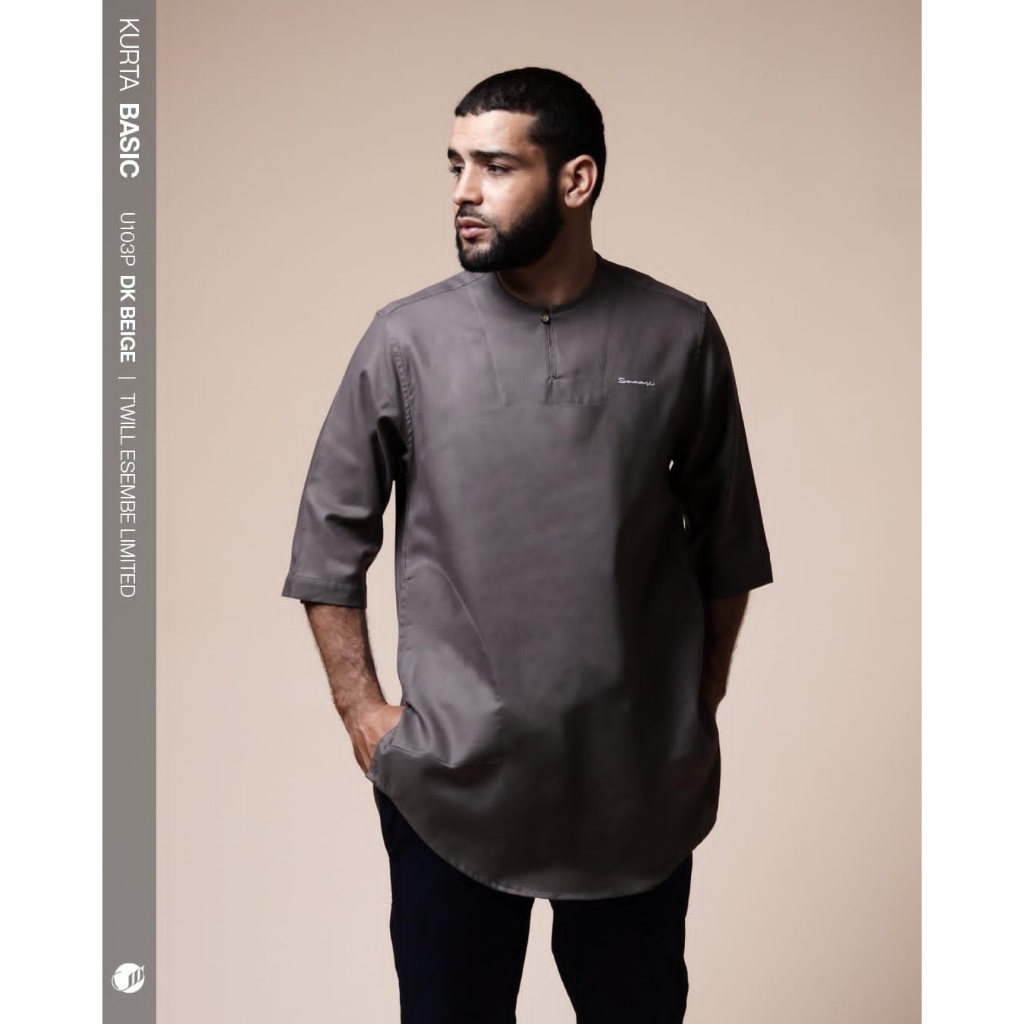 SAMASE Koku Basic U103P Koko Kurta Pria Lengan 3/4