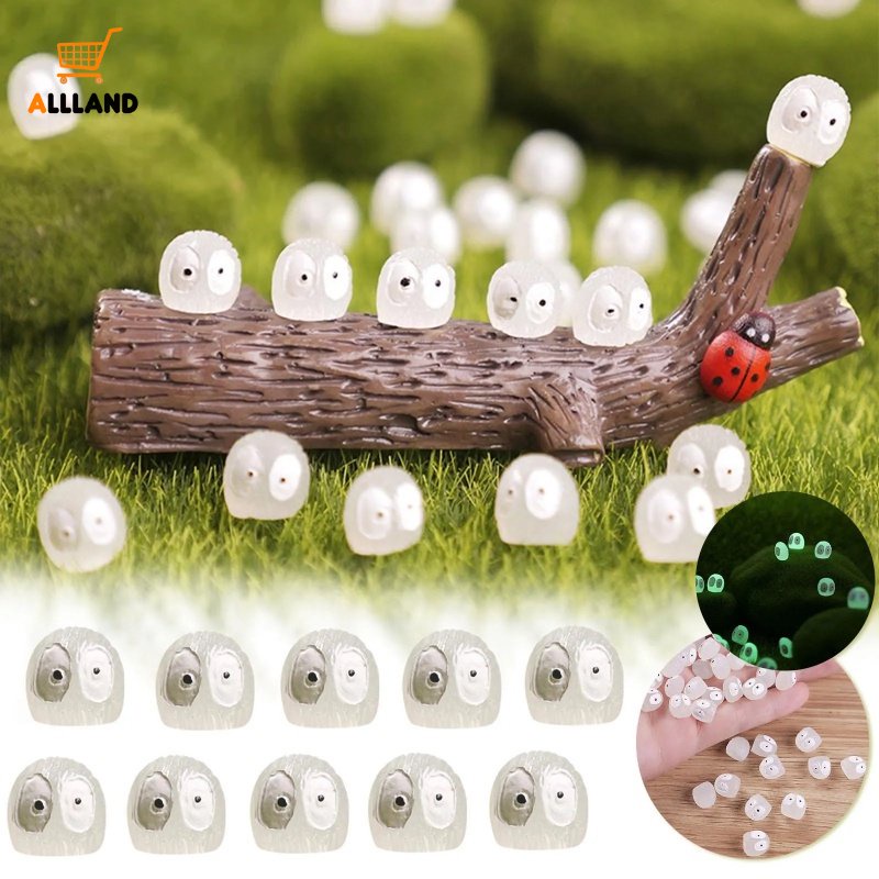 5pcs Briket Luminous Mini Warna-Warni Nagita/Resin Debu Sprites Micro Ornamen/Miniatur Berkebun Pot Dekorasi