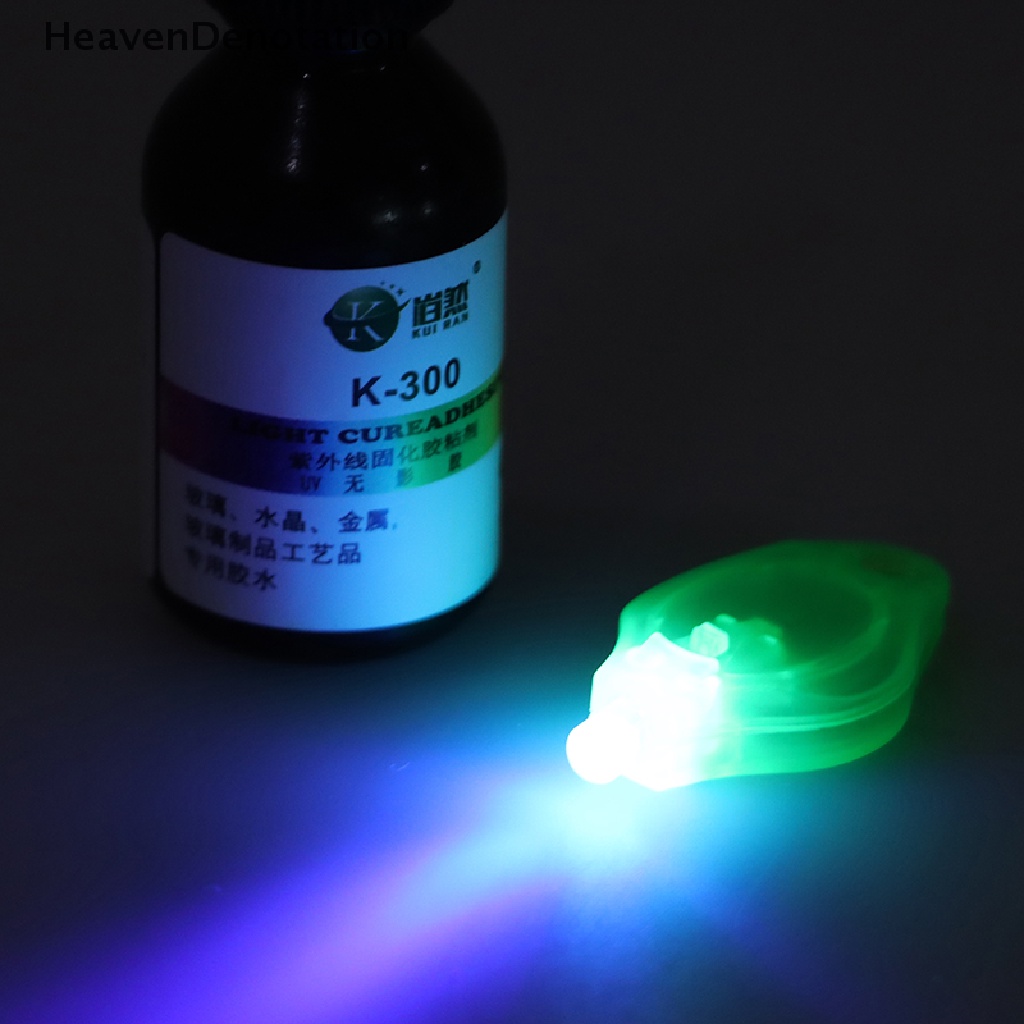 [HeavenDenotation] 10ml Lem UV UV Curing Adhesive K-300 Kaca Kristal Transparan Dengan Senter HDV