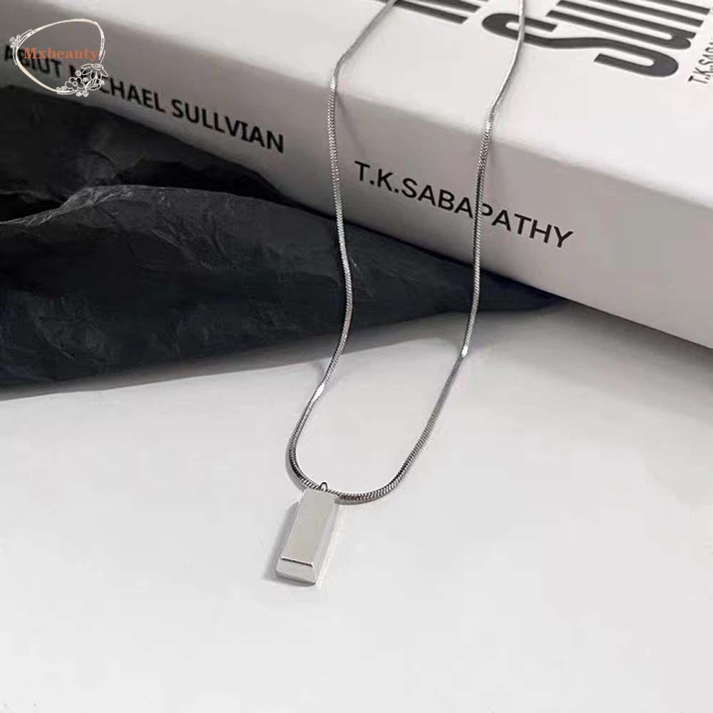 Mxbeauty Kalung Pria Keren Sederhana Hadiah Pacar Sweater Rantai Pasangan Kalung Rantai Tulang Ular Gaya Korea Kalung