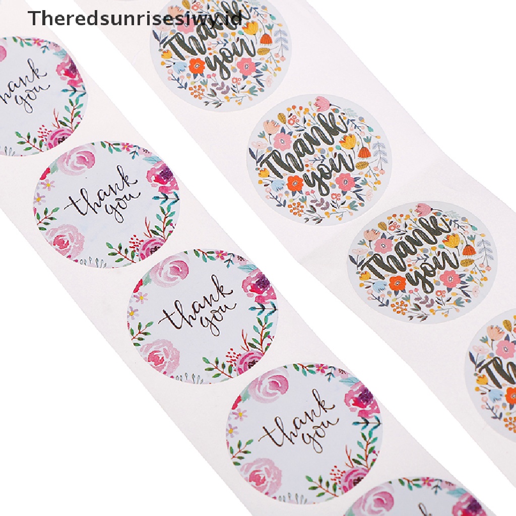 # Kado Mom &amp; PAPA DIY # Stiker Thank You Label Segel Stiker Lucu 500Pcs Per Roll Stationery Sticker~