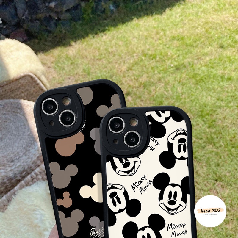 Couple Case Oppo A17K A78 A95 A57 A96 A5 A16E A7 A55 A58 A16K A77s A12 A17 A15 A16 A5s A3S A74 A54 A1K A31 A76 A16s A9 Reno 85z 5F 7Z 8T 7 5 Kartun Lucu Mickey Mouse Sarung Soft Cover