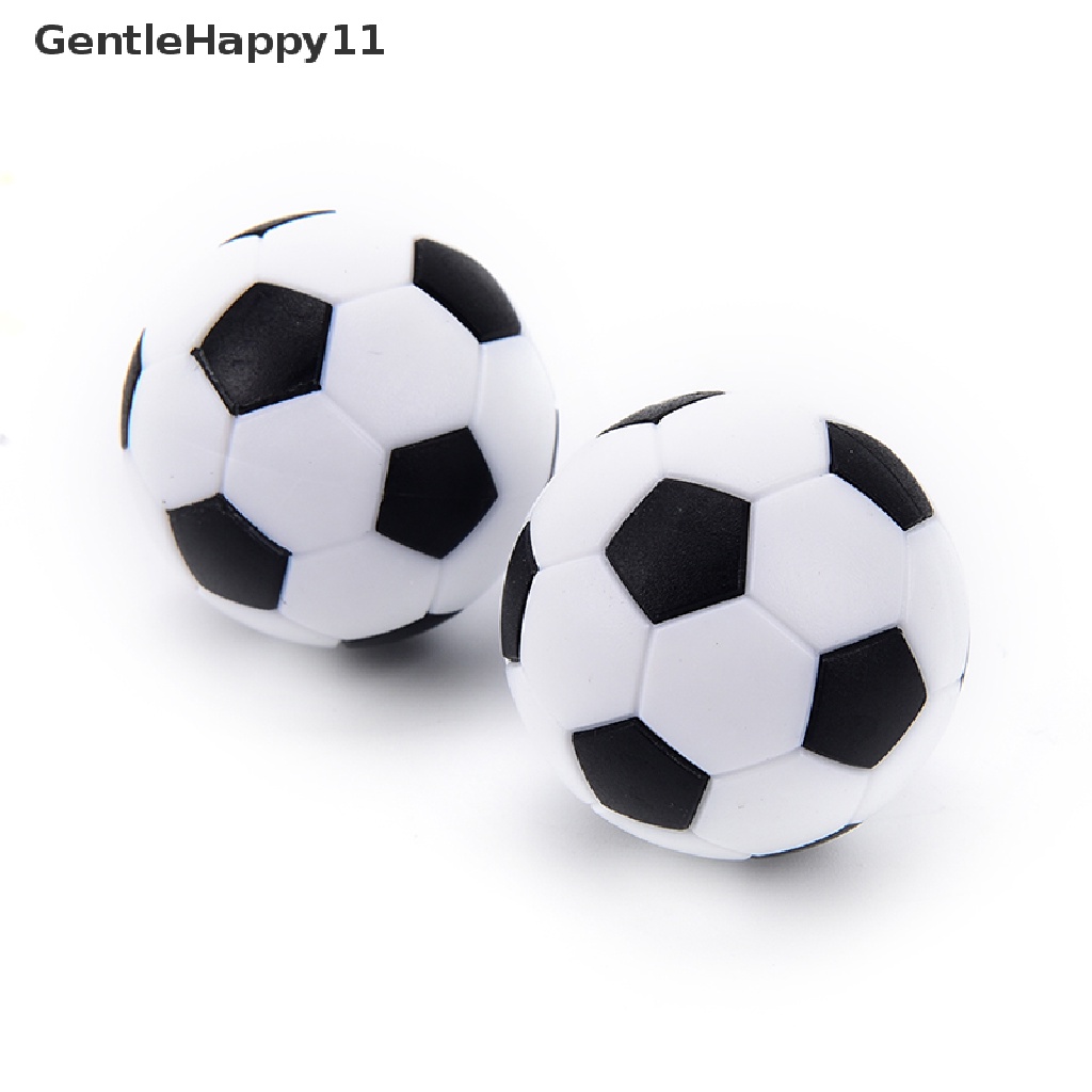 Gentlehappy 4pcs 32mm Black &amp; White Foosball Meja Sepak Bola football balls baby foot Plastik id