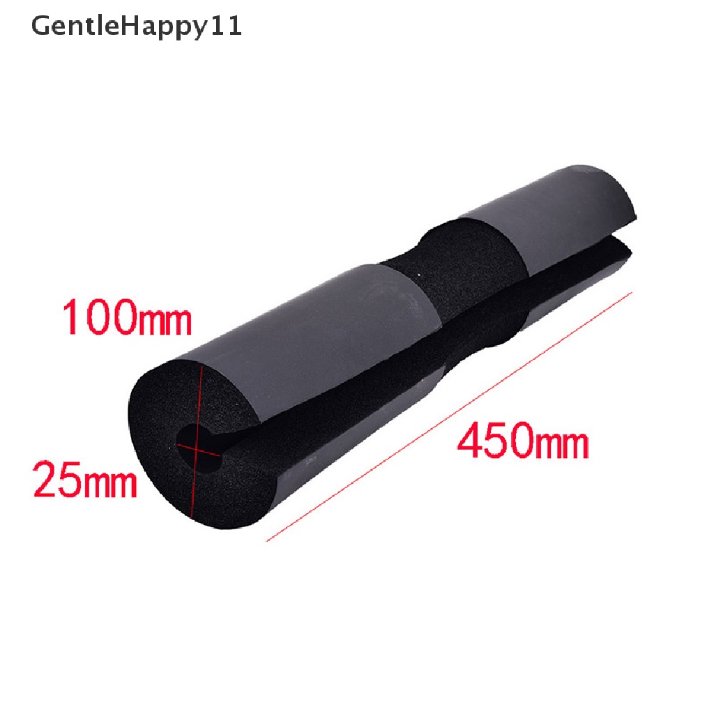 Gentlehappy NEW Barbel Pad Gel Mendukung Squat Bar Weight Lifg Neck Protect Pull Up Black id