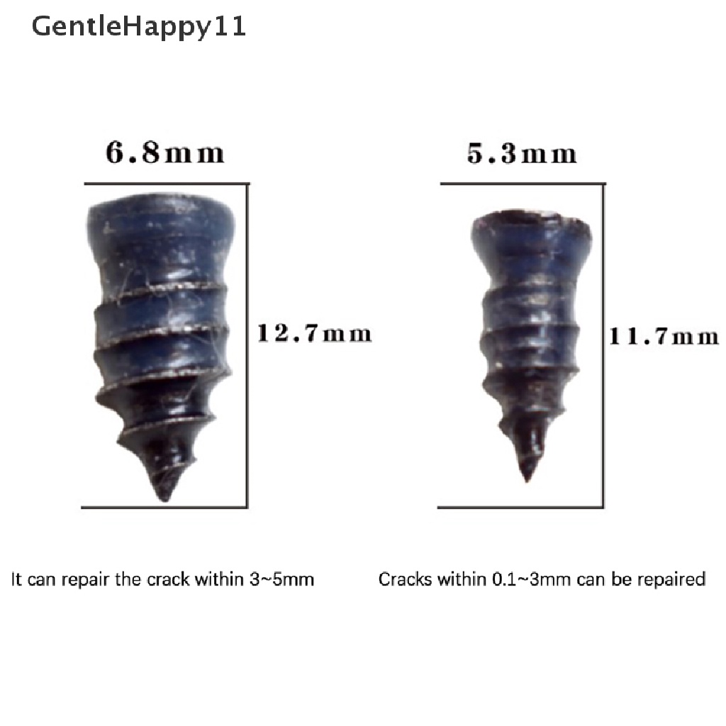 Gentlehappy 10pcs Vacuum Tyre Repair Nail Perbaikan Tusukan Ban Sepeda Tubeless Karet Paku id