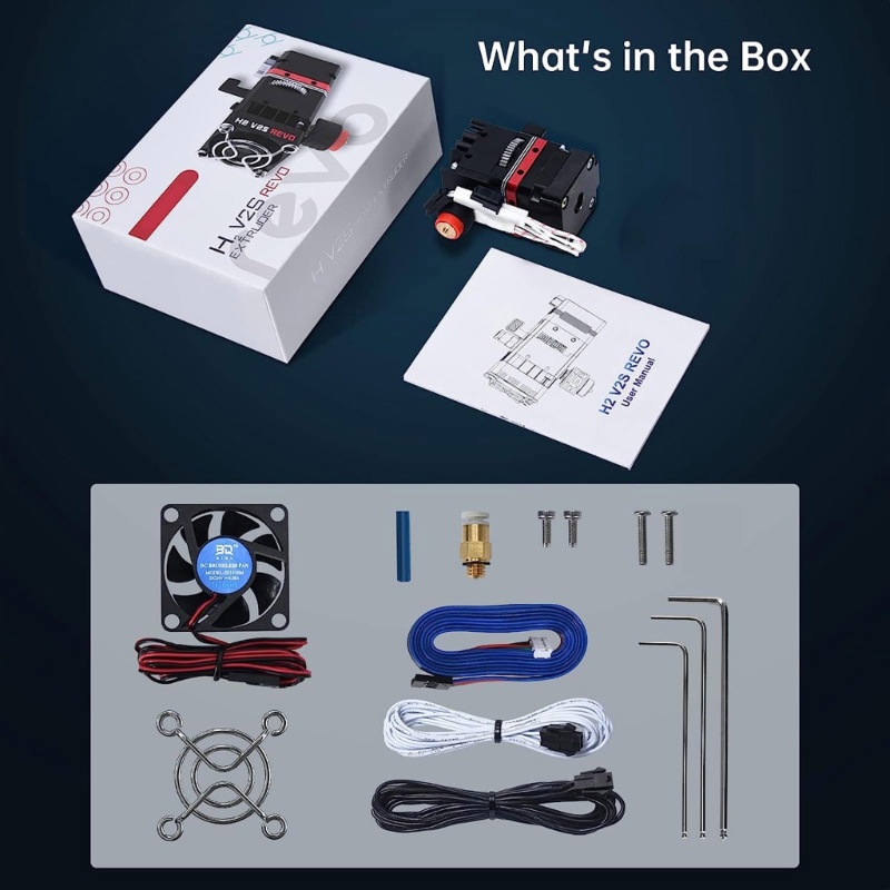 Zzz Metal Extruder H2 V2S Revo Dual-Gear Feeder Extruder Direct Drive Adjustable Filament-Loading Tension Dual-Gear Feed