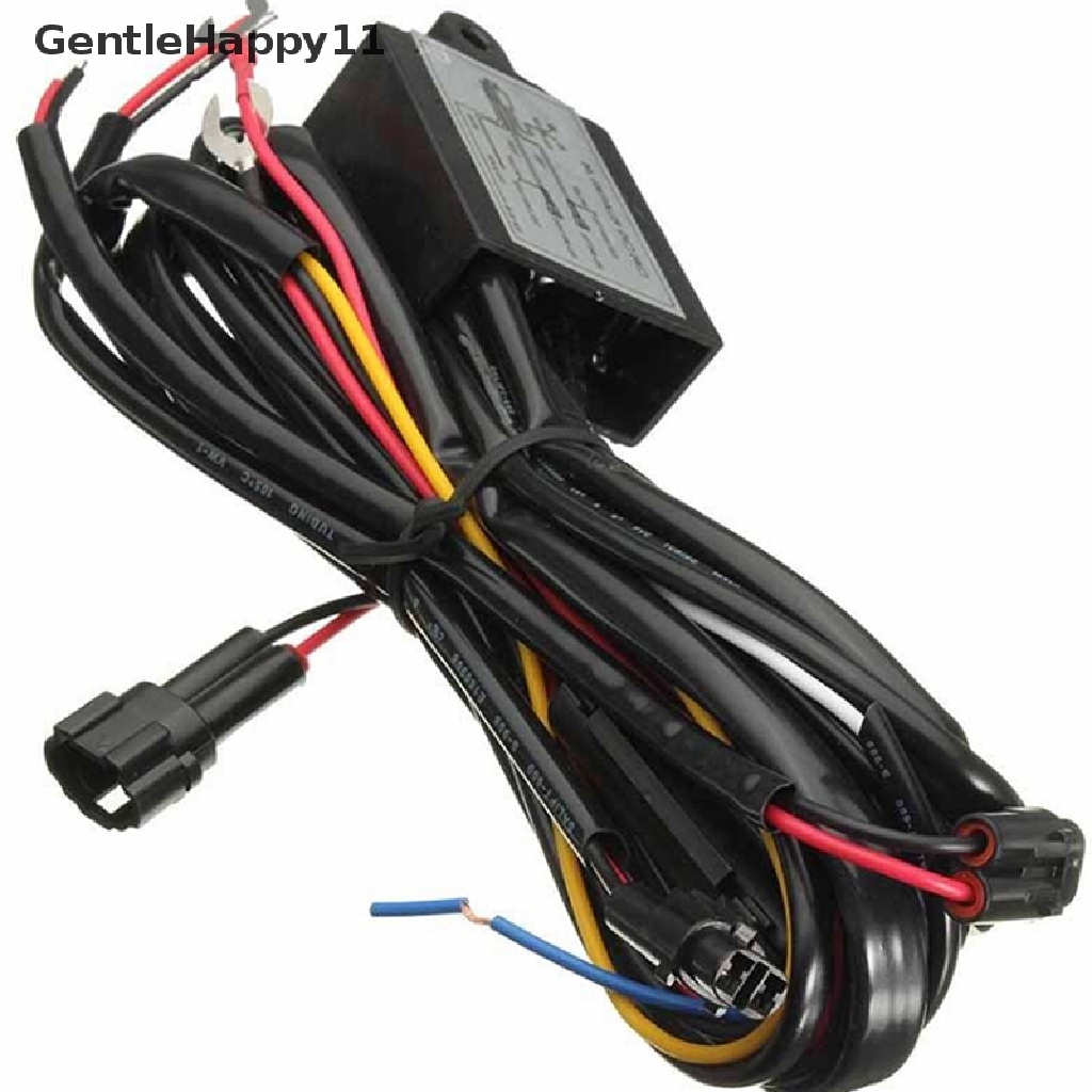 Gentlehappy Mobil DRL Siang Hari Berjalan Lampu Dimmer Peredupan Relay Control Switch Harness 12V id