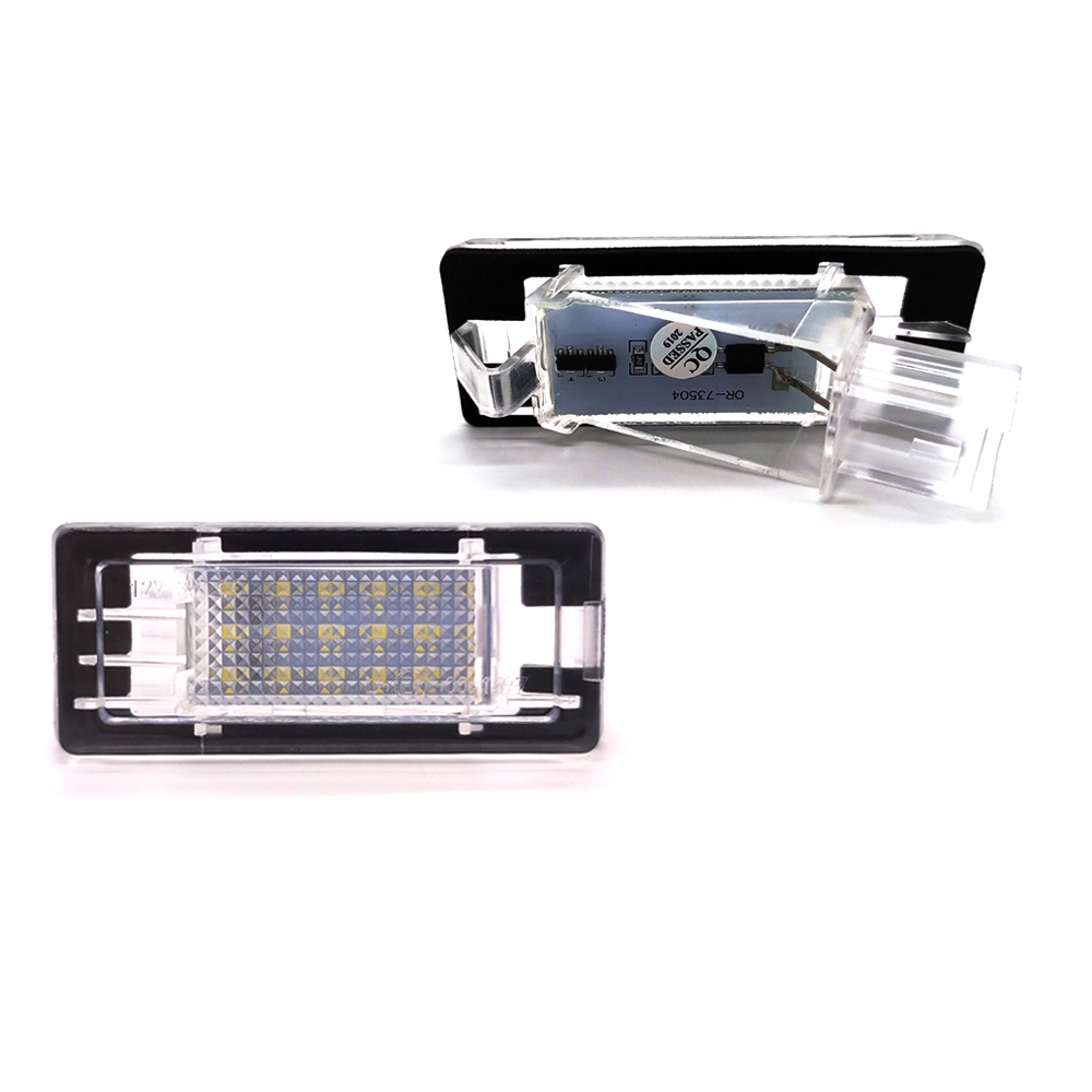 2pcs Lampu Plat Nomor LED Putih Untuk Renault Espace Scenic Laguna Fluence Captur Modus Untuk Dacia Duster Lodgy Logan