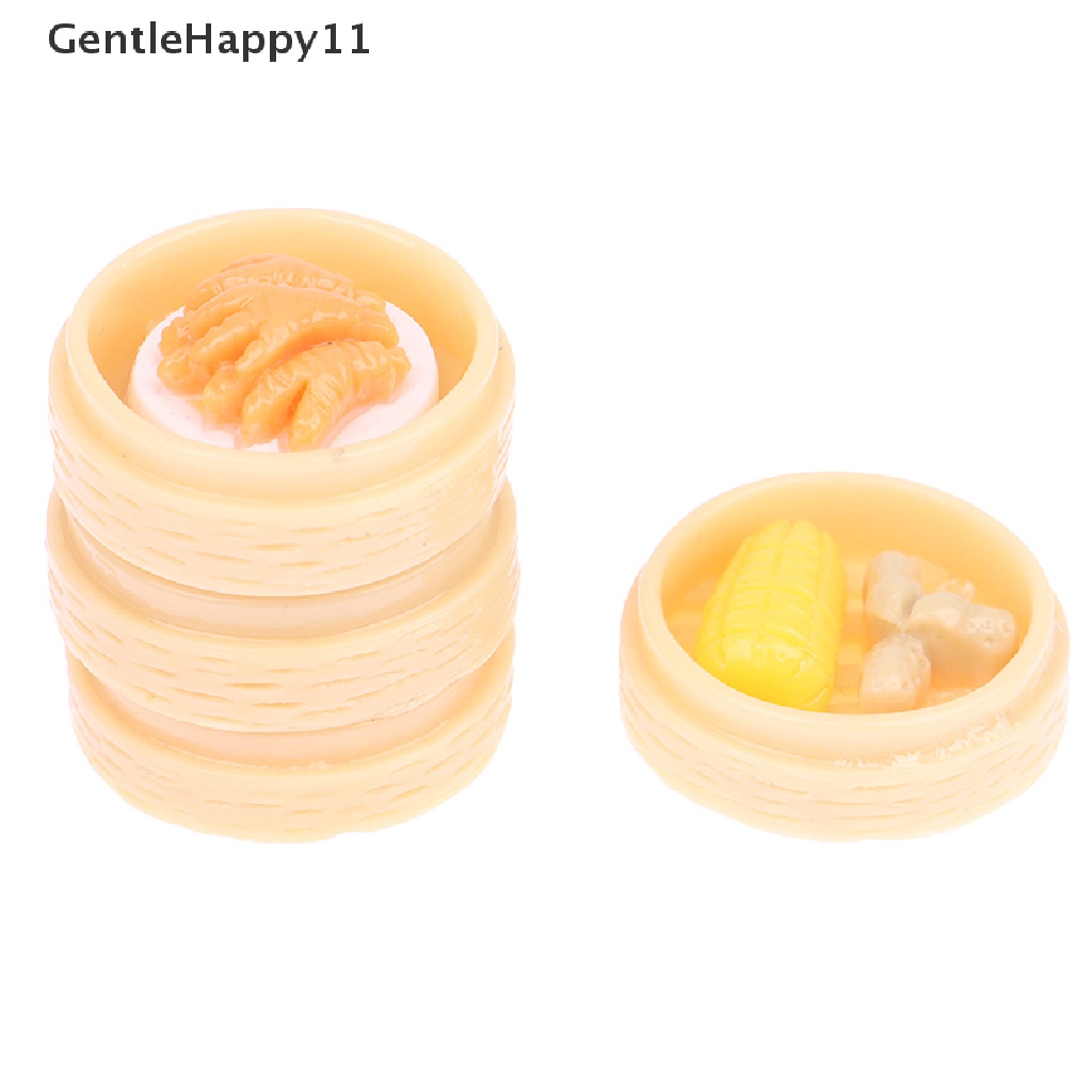 Gentlehappy 10Pcs Sarapan Kukus Mini Miniatur Dekorasi Rumah Boneka Mainan Edukasi id