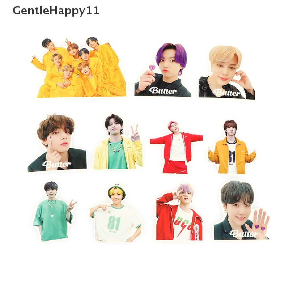 Gentlehappy 60Pcs Korea Bangtan Boys BTS Sticker Koper Telepon Notebook Alat Tulis Stiker id