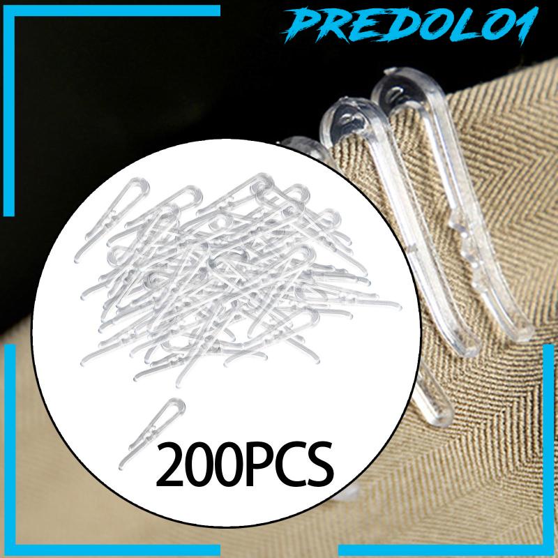 [Predolo1] 200pcs Klip Baju Kaos Kaki Rok Transparan Alligator Clip