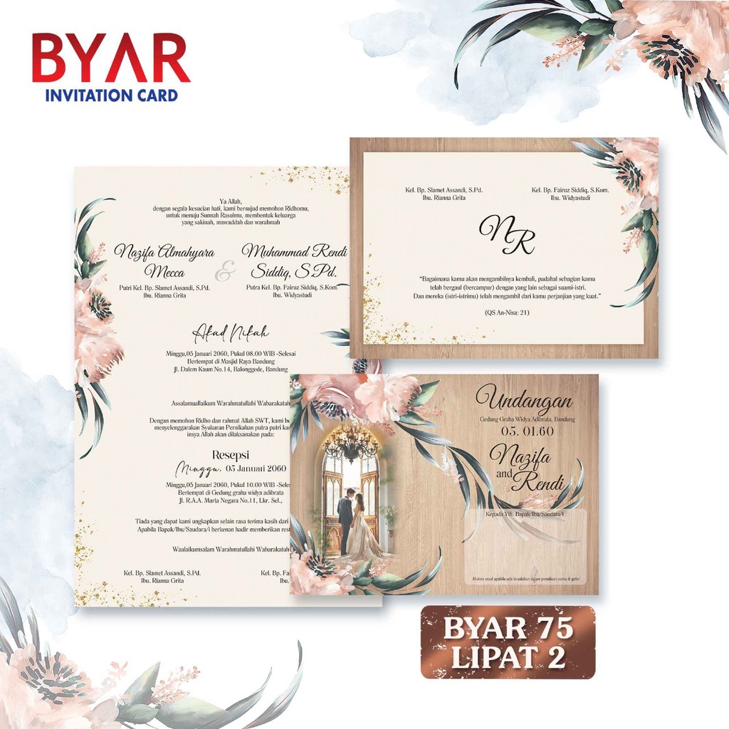 BYAR 75 Blanko Undangan