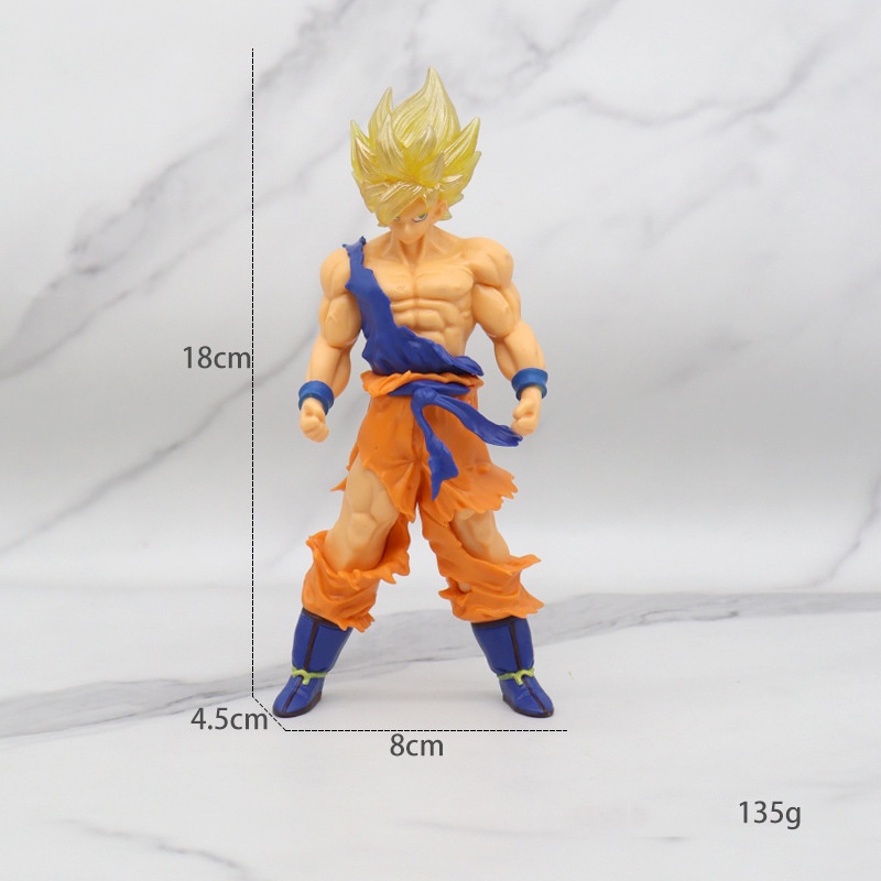 17 cm Anime Dragon Ball Vegeta Action Figure Goku Super Saiyan Gotenks Model Boneka Dekorasi Hadiah Mainan Anak