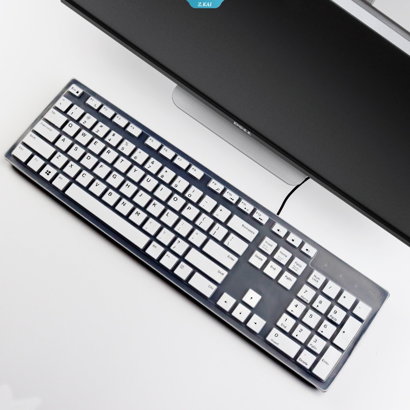 Pelindung Keyboard PC Desktop Tahan Air Untuk Dell 17inch Desktop-Dalam77903277 KB216T/P3275Cakupan Penuh Keyboard Silicone Cover Penutup Debu [ZK]