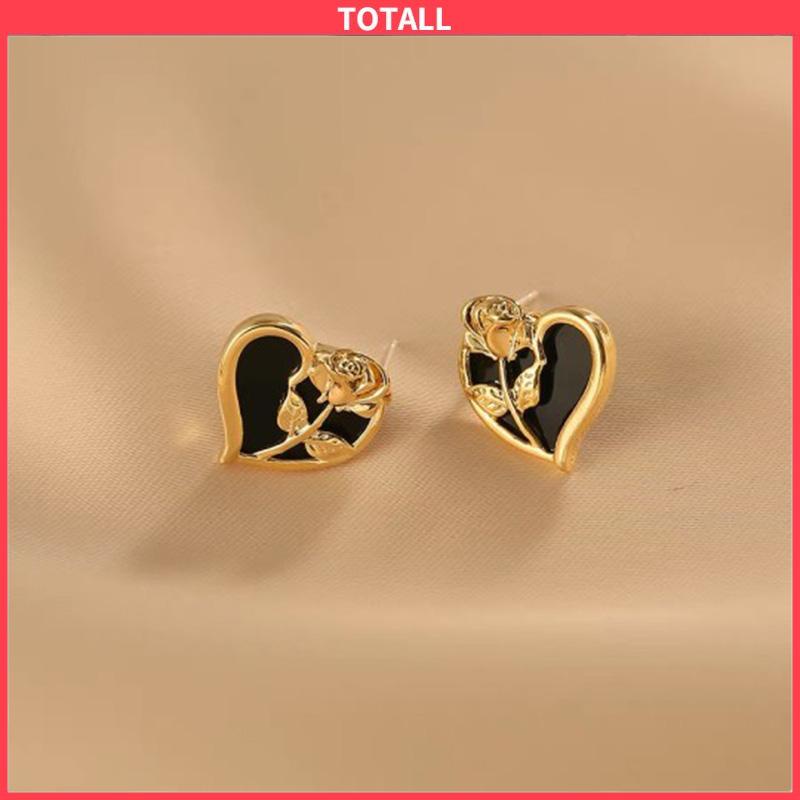 COD Anting S925 Korea anting bunga cinta  anting gaya Prancis untuk wanita-Totall