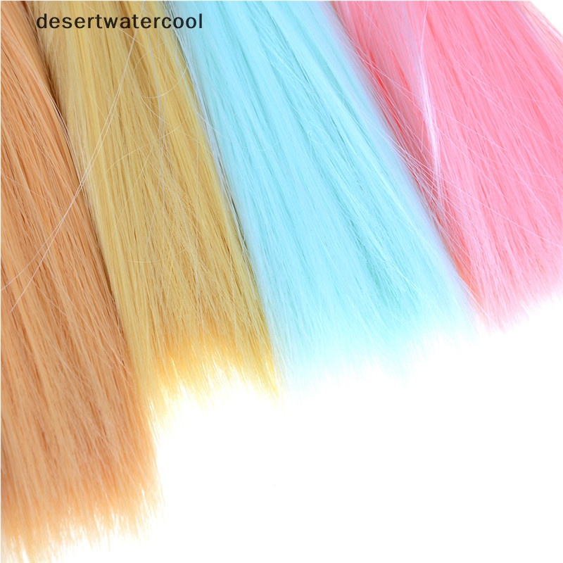 Deid 1pcs Panjang 15cm natrual Warna Tebal1 /3,1 /4 1/6 bjd Wig Rambut Boneka 1pcs Panjang 15cm natrual Warna Tebal1 /3X1 /4 1/6 bjd Wig Rambut Boneka Untuk Anak Kids Tinggi 15cm-