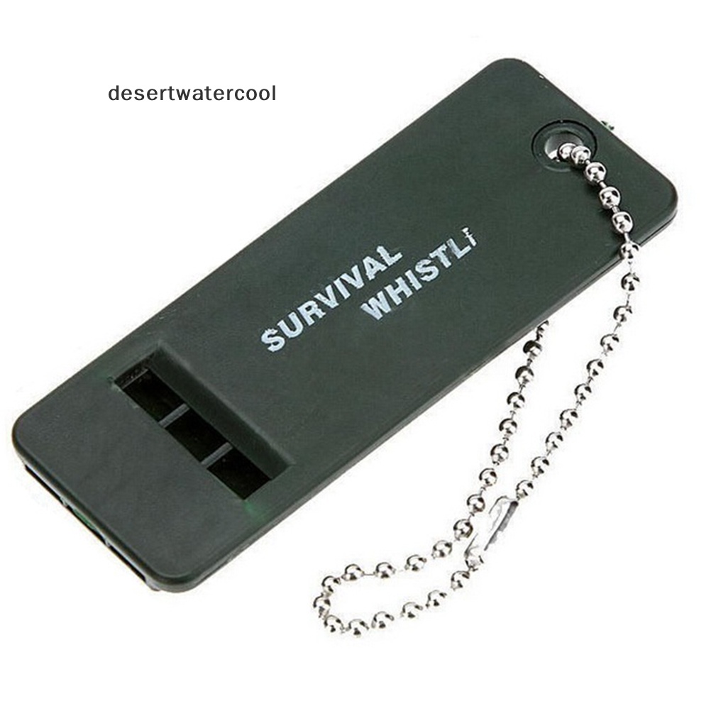 Deid New Emergency Survival Whistle Rescue Alat Sinyal Suara Outdoor Camping Hiking Martijn