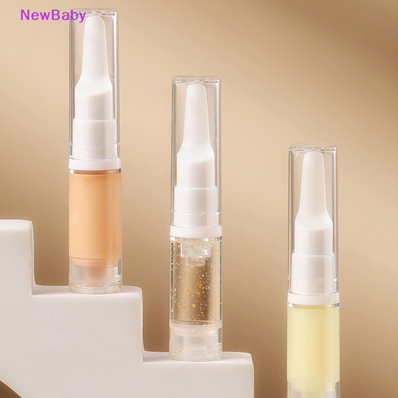 Newbaby 5ML Botol Pompa Vakum Airless Kosong Travel Size Dispenser Wadah Isi Ulang ID
