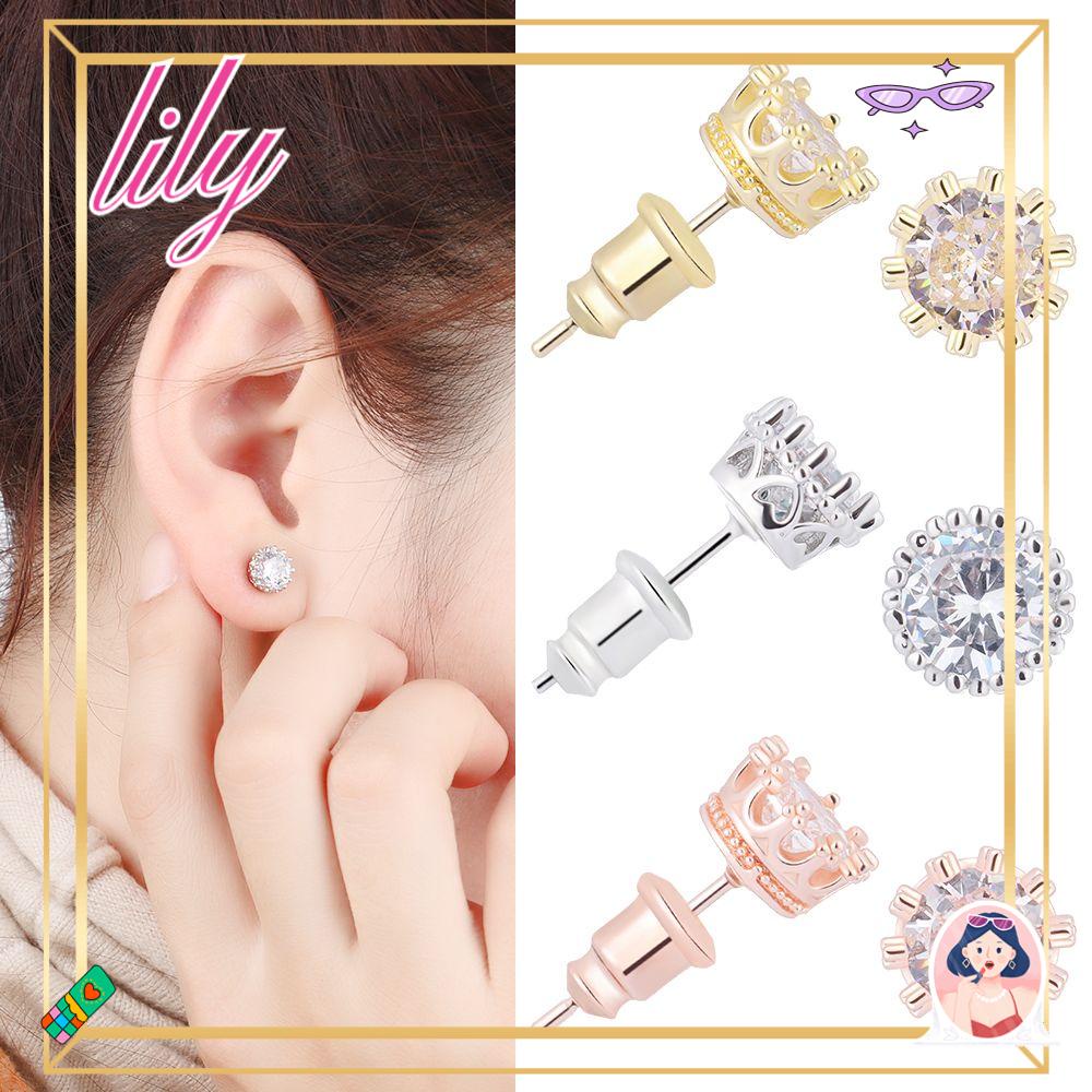 Lily 1pasang Anting Tusuk Trendy Wanita Pria Fashion Jewelry