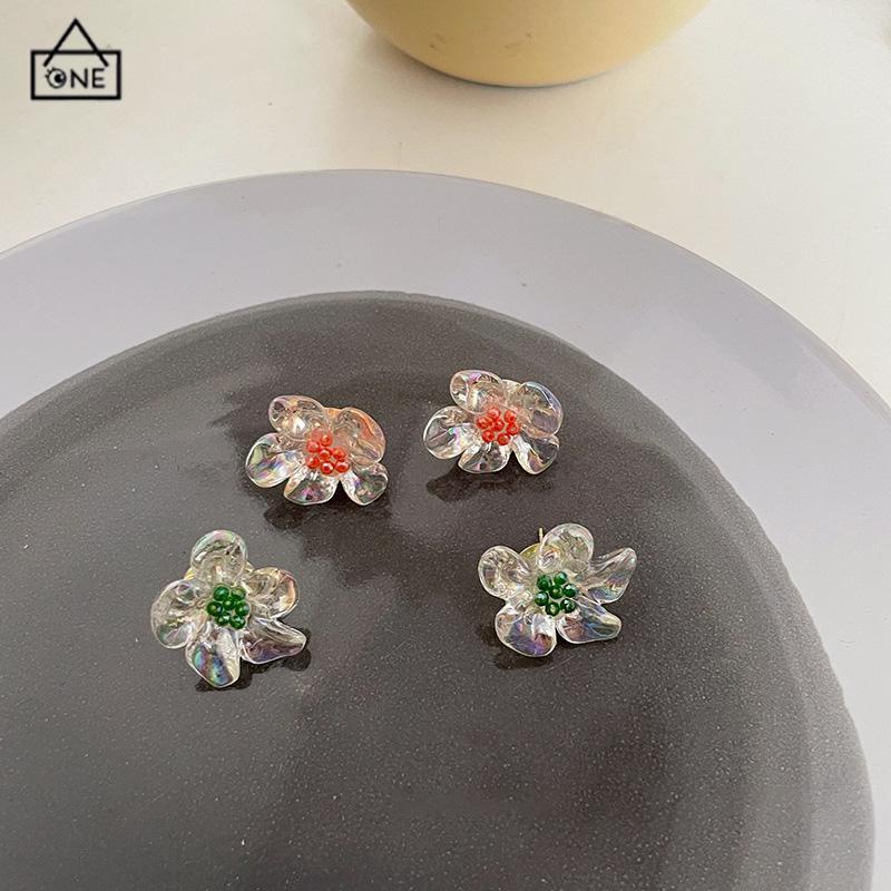 COD❤️Anting Bunga Bahan Akrilik Korea Lucu Fashion Gaya Untuk Wanita-A.one