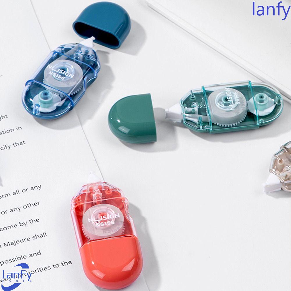 Lanfy Correction Tape Mini 5mmx6m Siswa Tanpa Debu Warna Acak Perlengkapan Kantor Sekolah Korektor Tulisan