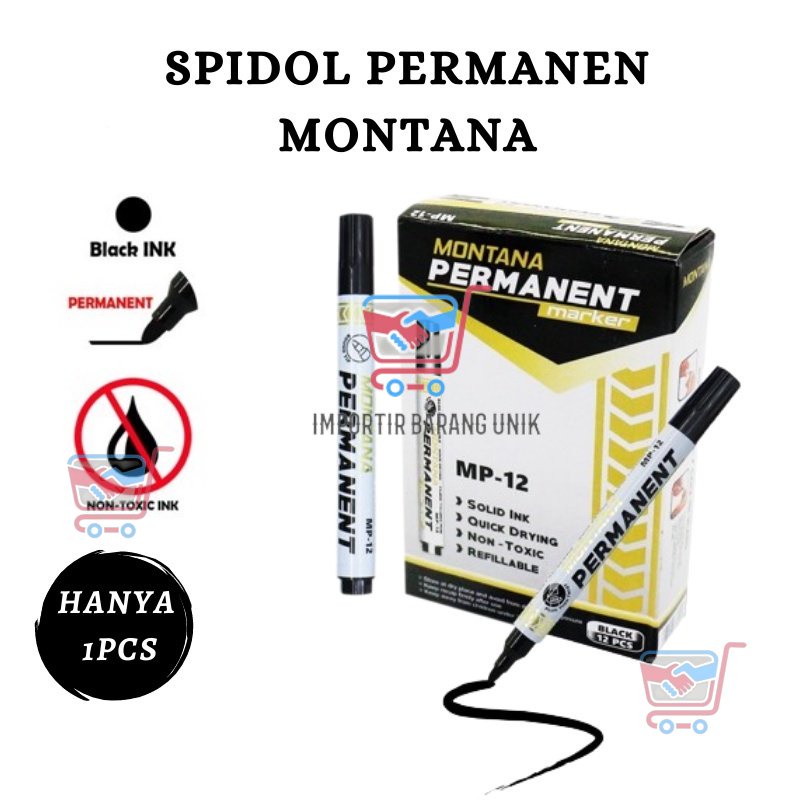 

IMB -F214- Spidol MP12 Montana - Spidol Perpcs - Spidol Permanent - Spidol Papan Tulis
