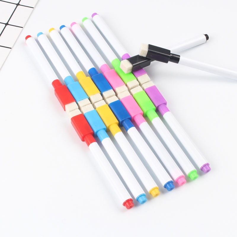 FASHION FAIR - D6164 Board Pen Marker With Eraser / Spidol Dengan Penghapus / Sepidol Mini Kecil / Pengapus Spidol S5197 / Spidol Warna Warni / Whiteboard Marker