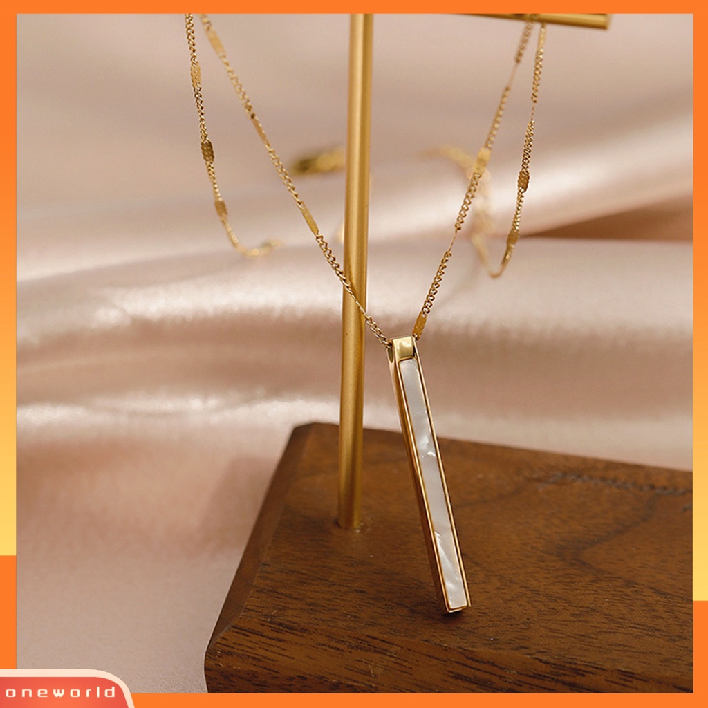 [EONE] Wanita Kalung Emas Slim Rantai Minimalis Elegan Panjang Liontin Wanita Klavikula Kalung Fashion Perhiasan