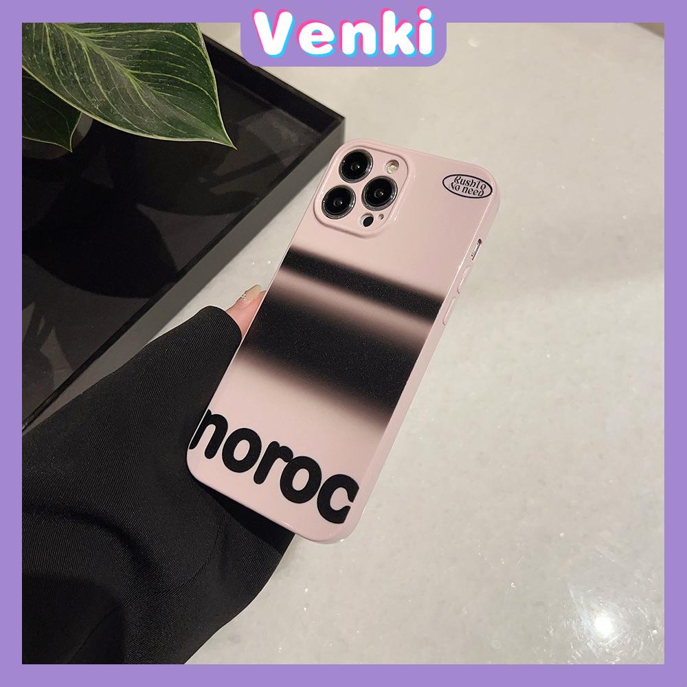 VENKI -For iPhone 11 iPhone Case Cream Glossy Soft Case TPU Shockproof Camera Cover Protection Simple Black Lines Compatible with iPhone 14 13 Pro max 12 Pro Max xr xs max 7 8Plus