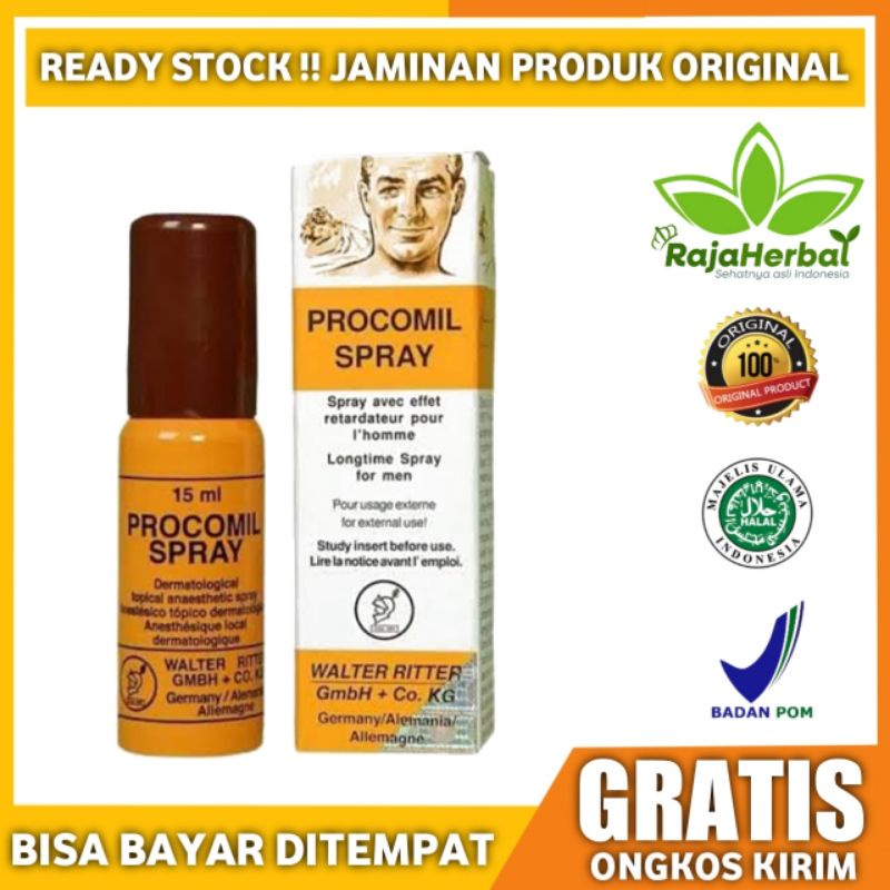 (BHJ)PROCOMIL SPRAY - TIDAK PANAS. OBAT KUAT PRIA, HERBAL, EJAKULASI DINI PRIA, Obat Kuat Oles, TAHA