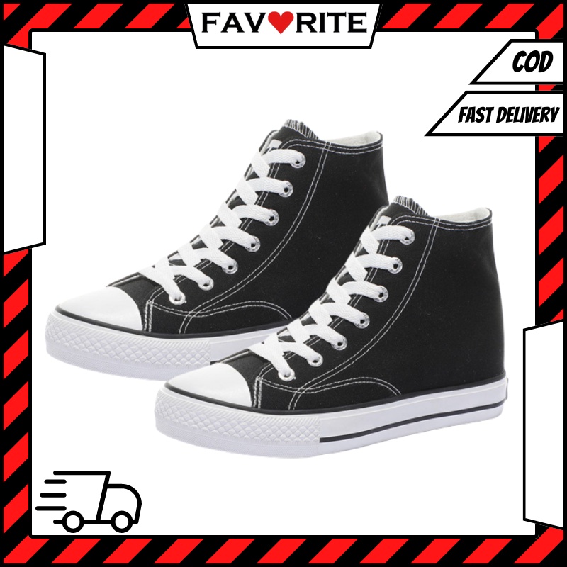 Favorite &quot;Free Box&quot; (Size 40 - 44) Sepatu Pria Canvas Ankle High Casual Fashion Import 8105