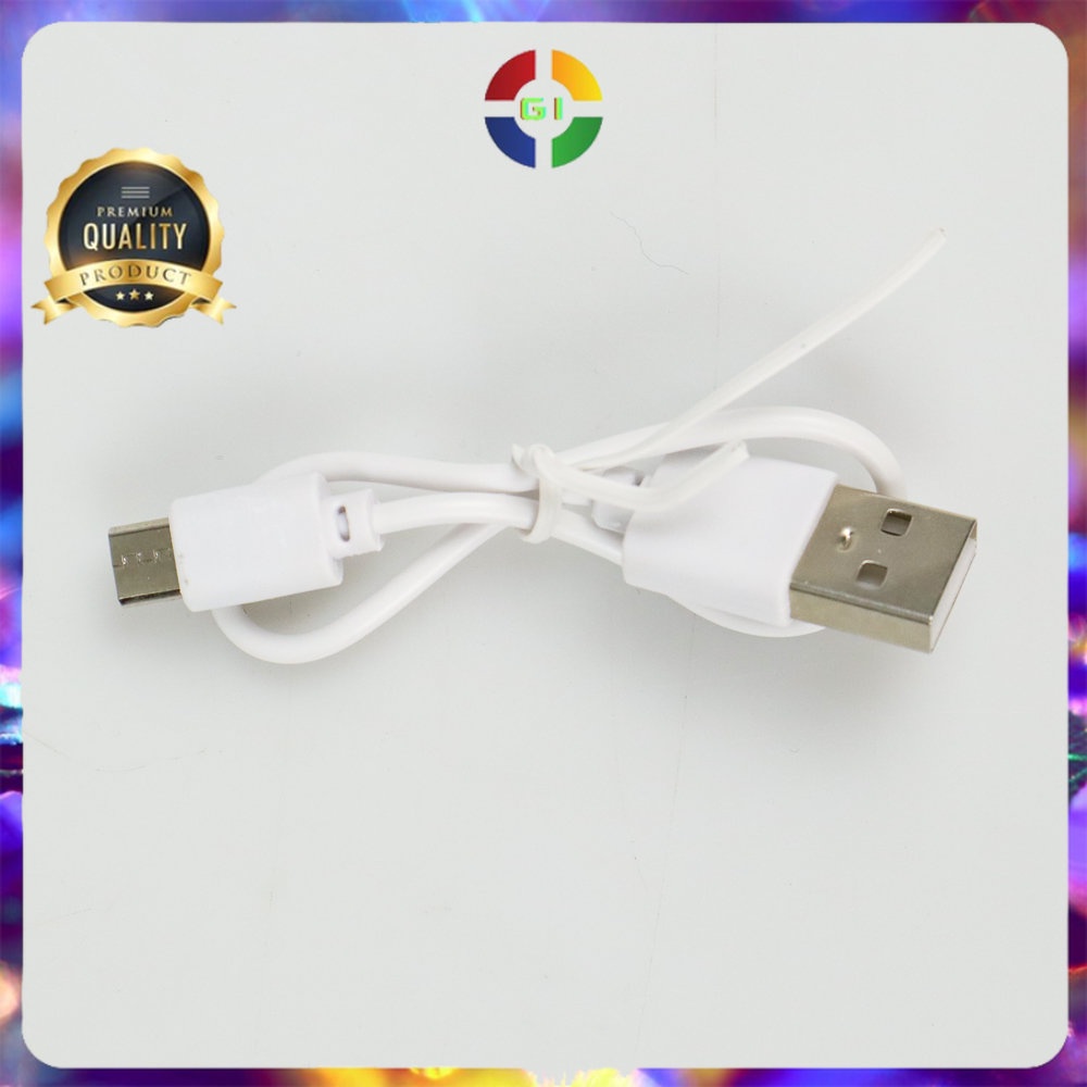 Lampu Meja Belajar Desk Lamp Rechargeable 14 LED White Light White