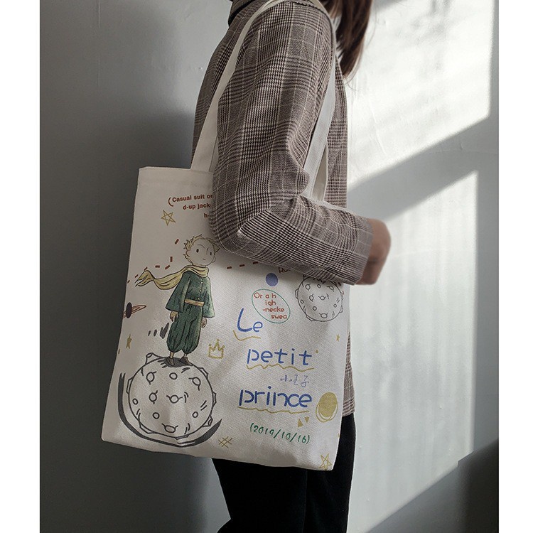 [PEREKAT] TAS TOTE BAG ART FULL PRINTING ANIMASI FULL COLOR MURAH