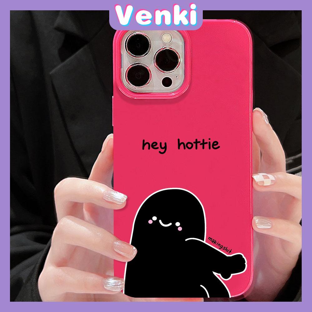 VENKI - For iPhone 11 iPhone Case Red Glossy TPU Soft Case Shockproof Protection Camera Cute Villain face Compatible with iPhone 14 13 Pro max 12 Pro Max xr xs max 7Plus 8Plus