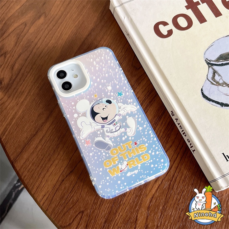 IPHONE Casing Kompatibel Untuk Iphone14 13 12 11 Pro Max X Xr Xs Max8 7 Plus SE Kartun Kreatif Casing Ponsel Laser Tekstur Matte Transparan Silikon Soft Case Shockproof Cover Pelindung