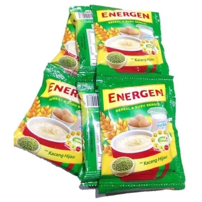 

p4yu SUSU ENERGEN SEREAL RENCENG 10pcs x 32gram MAYORA COKELAT VANILA KACANG HIJAU KURMA JAHE JAGUNG