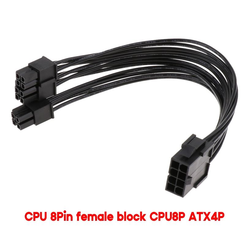 Bt Cpu 8pin Ke8+4Pin Converter GPU Power Wire Connector Kabel Ekstensi Kawat Tembaga Kaleng