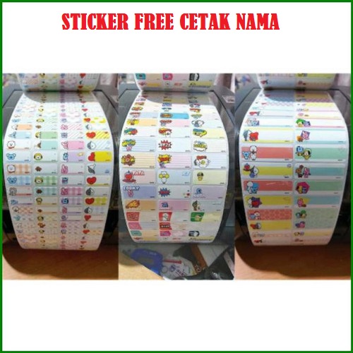 

Solbay Label Sticker Bts Korea Stiker Buku Tempelan Nama Free Cetak Nama