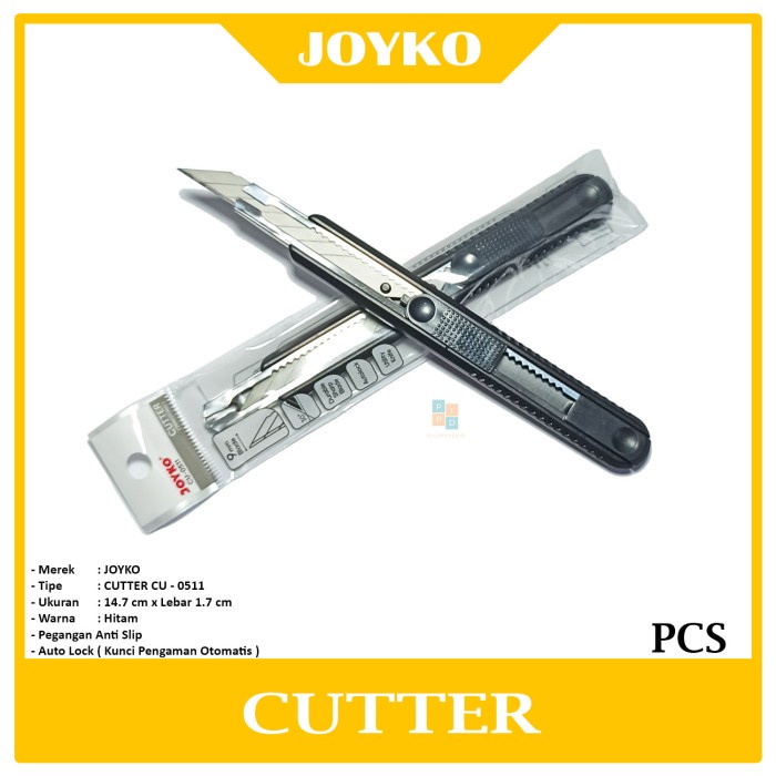 

JOYKO - Pisau Cutter CU - 0511 Pemotong Kertas - Pcs