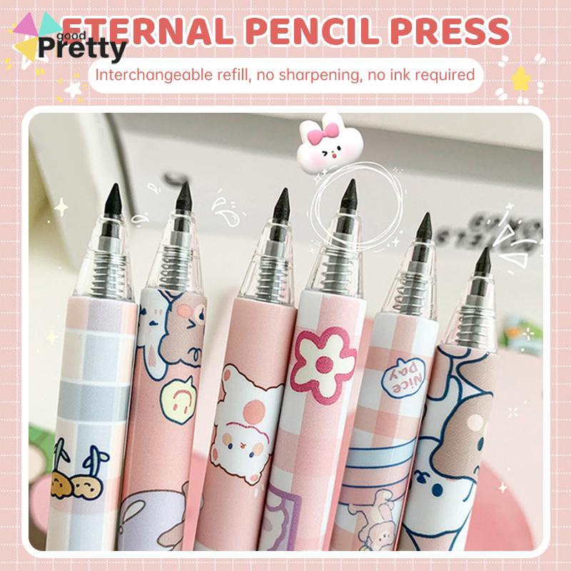 Pensil Abadi Kreatif Cewek Cantik Awet Tidak Mudah Patah Pensil Tidak Diraut - PD