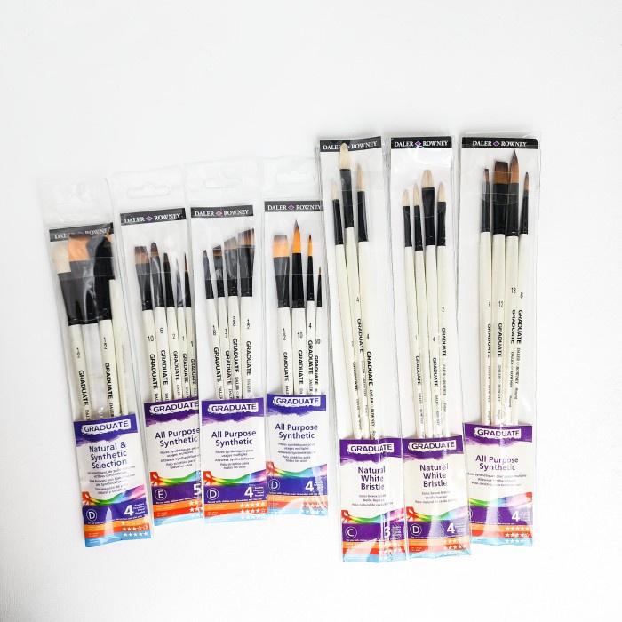 

Kuas Lukis Daler Rowney Graduate Brush Sets - 5br Syn Classic