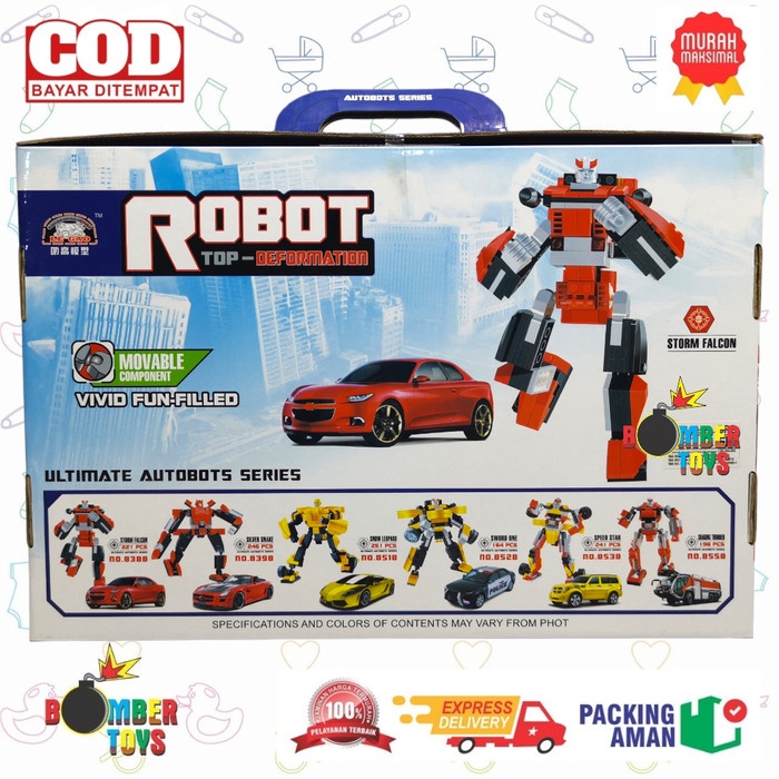 MAINAN ANAK BLOCK BRICK BULDING ROBOT CAR KREATIF