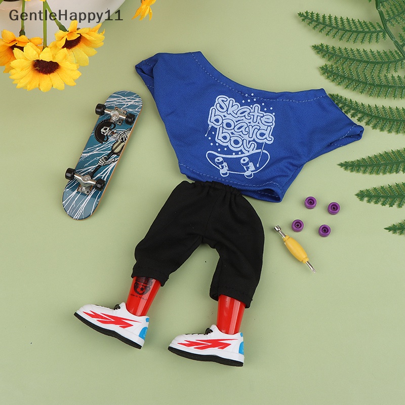 Gentlehappy Skuter Jari Mini Dengan Baju Celana Kubu Sepatu Set Mainan Jari Hadir id