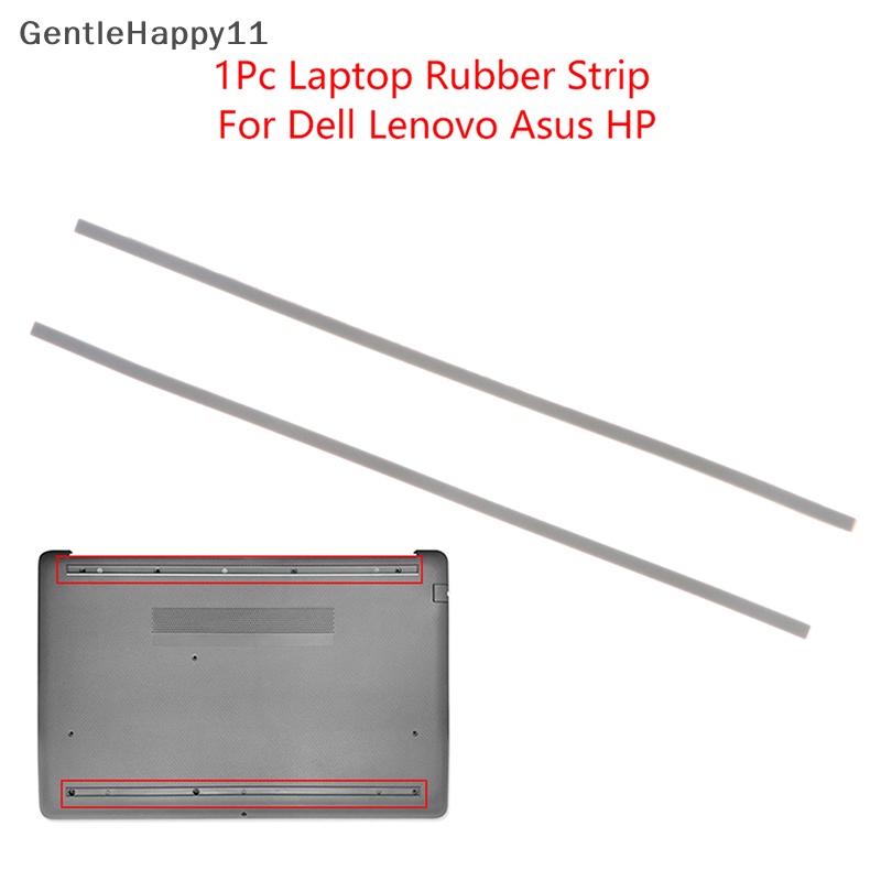 Gentlehappy 1Pc Strip Karet Laptop Alas Kaki Casing Bawah Non-Slip Untuk Dell/Lenovo/Asus/HP id