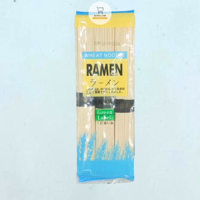 Green Label Uncle Noodle Ramen/Udon/Soba Kering Mie Gandum 300gram Mie Jepang