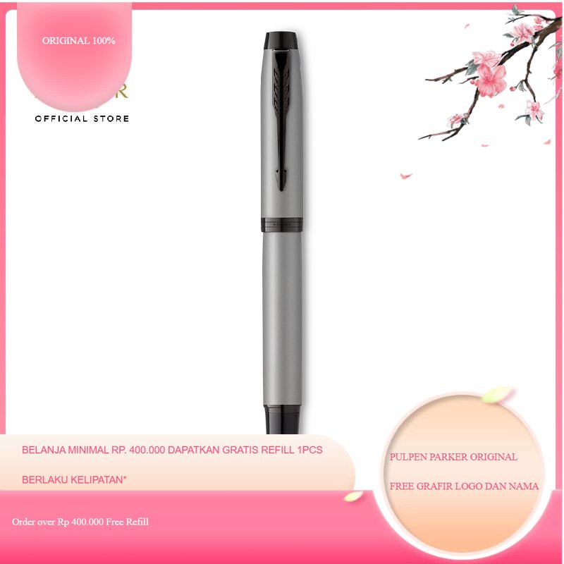 

Parker IM Achromatic Matt Grey PVD Rollerball