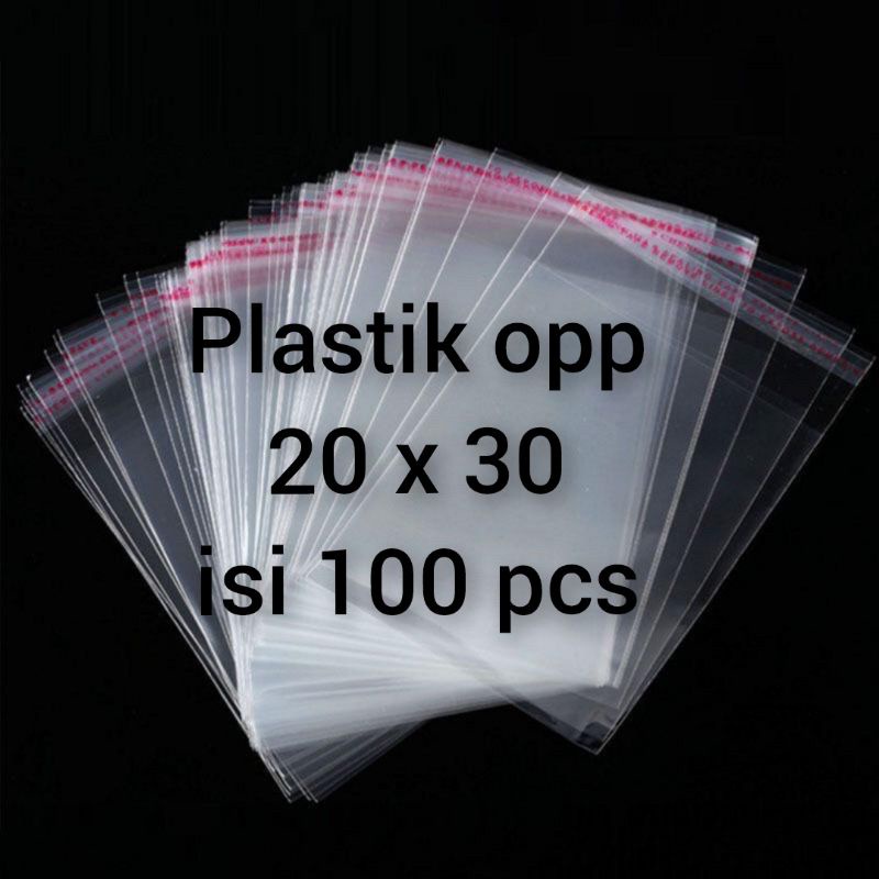 Plastik OPP BENING Baju Terlaris bisa COD 20x30, 25x35, 28x35, 35x39 Isi 100 Pcs